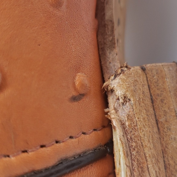 795- Handcrafted Women's Boots Genuine Leather Made In Mexico Size 7.5 - Picture 12 of 14